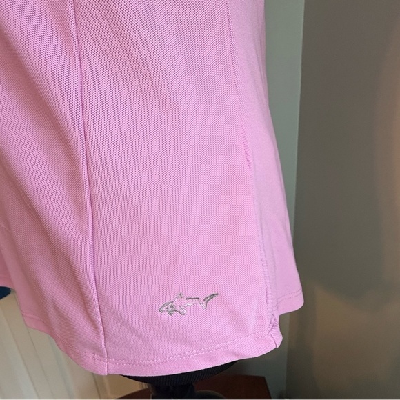 Greg Norman Collection Pink Fitted Polo Short Sleeve Top Size Medium - Picture 11 of 11